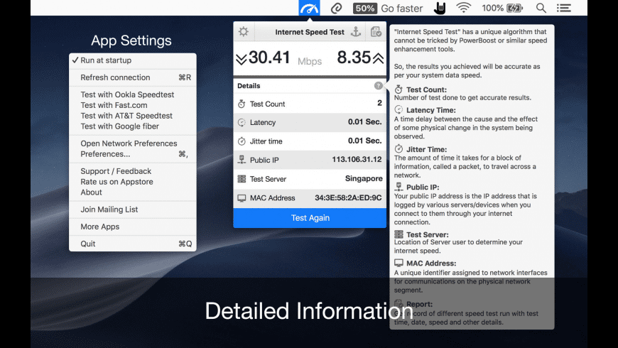 Test Internet Download Speed Mac
